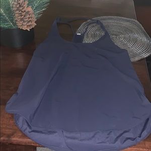 Navy blue lululemon racer back tank
